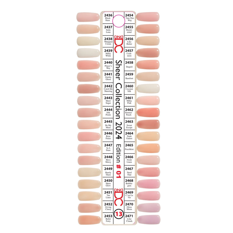 DC13 Sheer Collection #13 (Full Set 36 Colors #2436 - #2471)