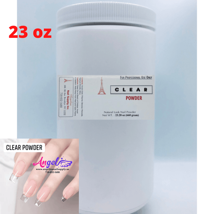 Amy Acrylic Powder Clear - Angelina Nail Supply NYC