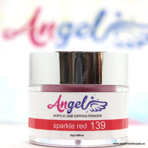 Angel Dip Powder D139 SPARKLE RED - Angelina Nail Supply NYC