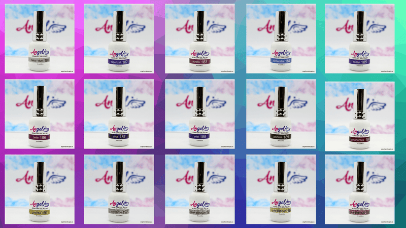 Angel Hologram & Platinum Full Set ( 27 colors ) - Angelina Nail Supply NYC