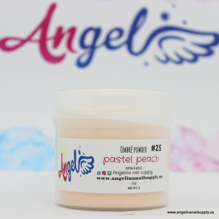 Angel Ombre Powder 25 Pastel Peach - Angelina Nail Supply NYC