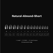Aprés Box of Tips Natural - Almond - Short 2.0 - Angelina Nail Supply NYC