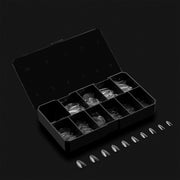 Aprés Box of Tips Natural - Round - Short - Angelina Nail Supply NYC