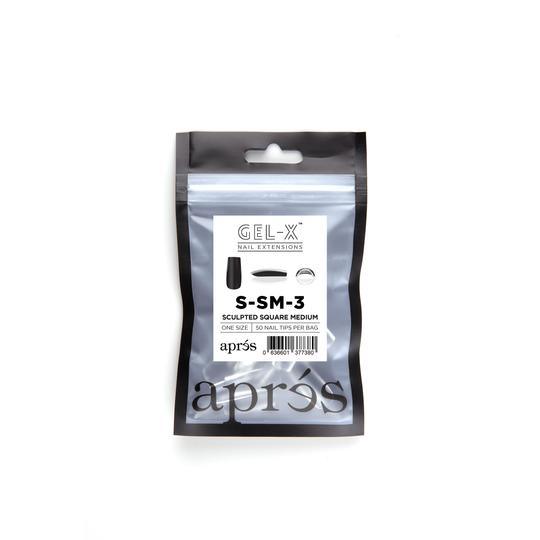 Aprés Refill Bags Sculpted Square Medium (50pcs/pack) - Angelina Nail Supply NYC