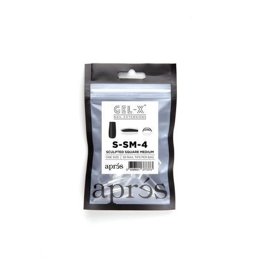 Aprés Refill Bags Sculpted Square Medium (50pcs/pack) - Angelina Nail Supply NYC