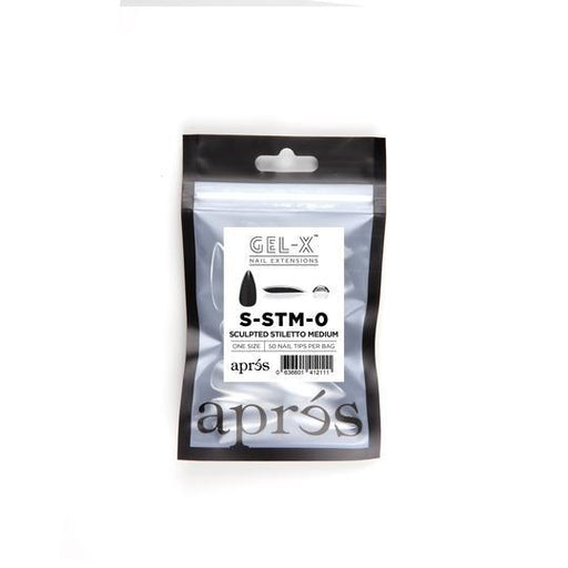 Aprés Refill Bags Sculpted Stiletto Medium (50pcs/pack) - Angelina Nail Supply NYC