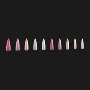 Aprés Tips Natural - Stiletto - Long - Base Color - Angelina Nail Supply NYC