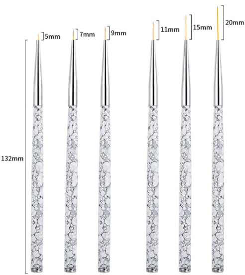 Brush Set | Beauty Artists Liner Art Brush (3in1) - Angelina Nail Supply NYC