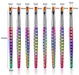 Brush Set | Rainbow Nail Art Brush (8in1) - Angelina Nail Supply NYC