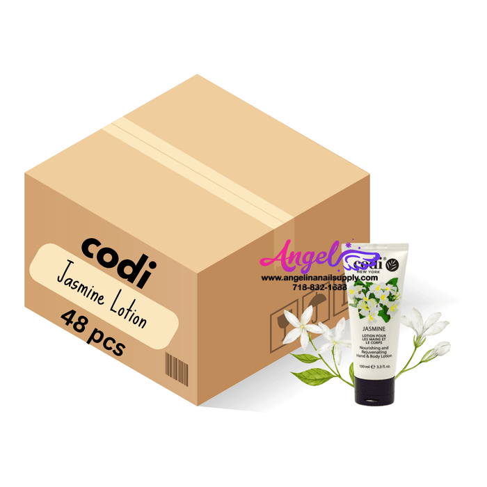 Codi Lotion Tube Jasmine 3.3oz (Box/48 Tubes) - Angelina Nail Supply NYC