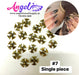 Cross Ancient Gold & Silver Nail Charm - Angelina Nail Supply NYC