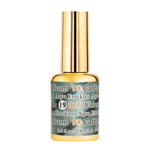 DC 9D Cat Eyes 19 Aqua Freckles - Angelina Nail Supply NYC