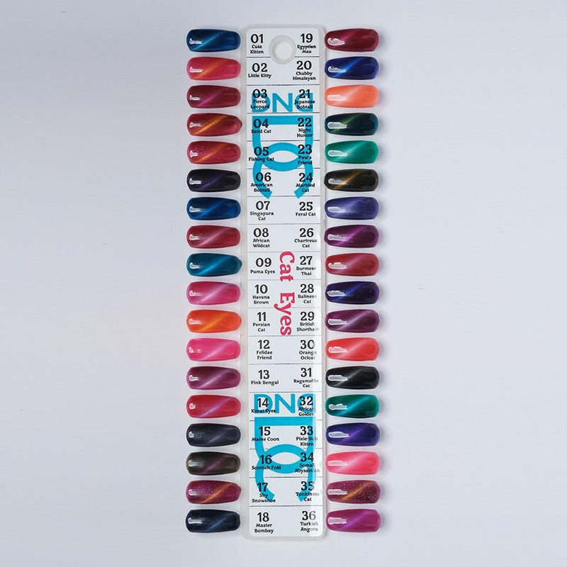 DC Cat Eyes Collection Full Set 36 colors 1 - 36 GEL ONLY - Angelina Nail Supply NYC
