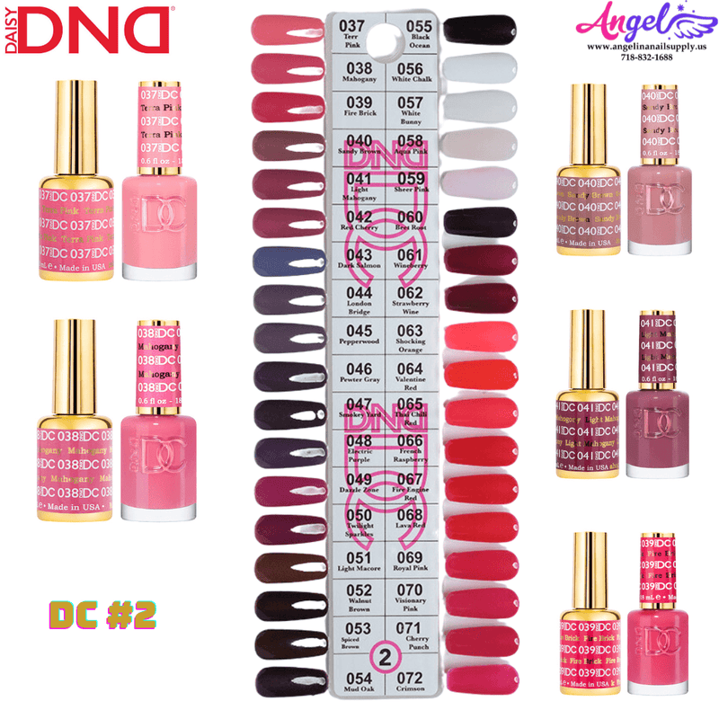 DC2 Collection #2 (Full Set 36 Colors #37 - #72) - Angelina Nail Supply NYC
