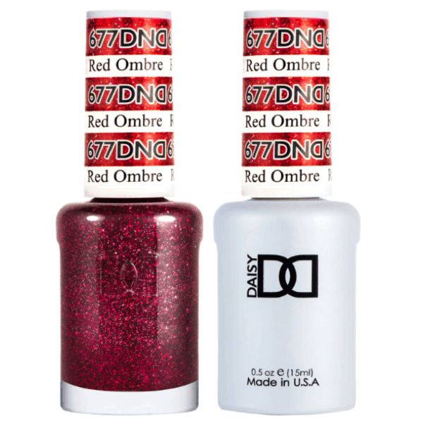 Dnd Gel 677 Red Ombre - Angelina Nail Supply NYC