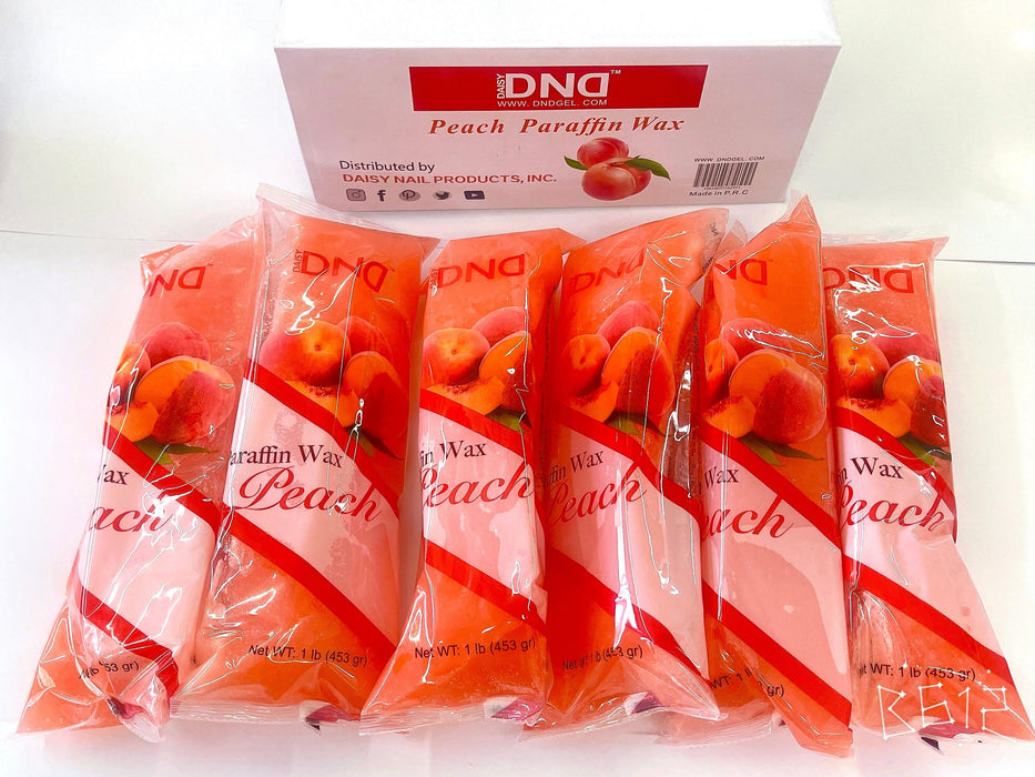 DND Paraffin Wax Peach (box/36lbs) - Angelina Nail Supply NYC