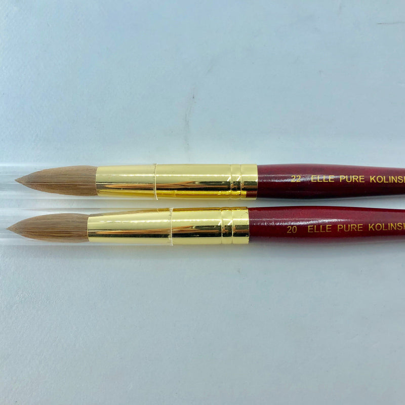 Elle Brush Wood | Acrylic Brush - Angelina Nail Supply NYC