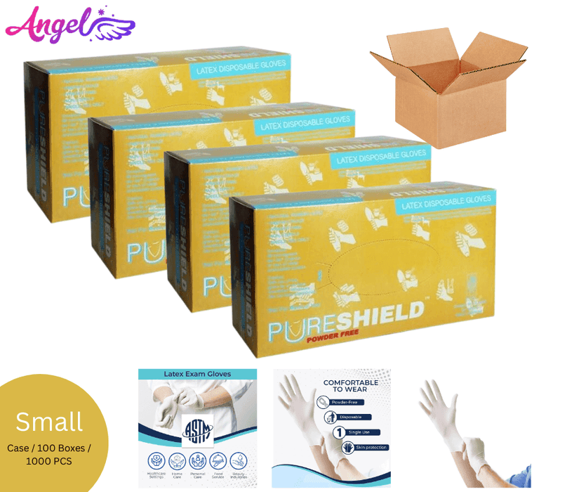 Gloves Pureshield (Small - Case / 10 boxes / 1000 PCS) - Angelina Nail Supply NYC