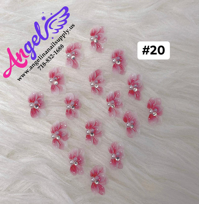 Handmade Nail 3D Flower (#011 - #020) - Angelina Nail Supply NYC