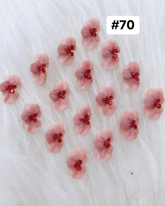 Handmade Nail 3D Flower (#061 - #070) - Angelina Nail Supply NYC