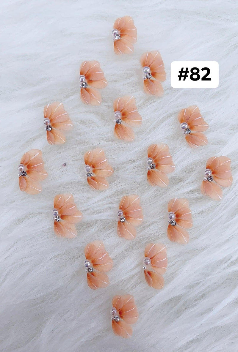 Handmade Nail 3D Flower (#081 - #090) - Angelina Nail Supply NYC