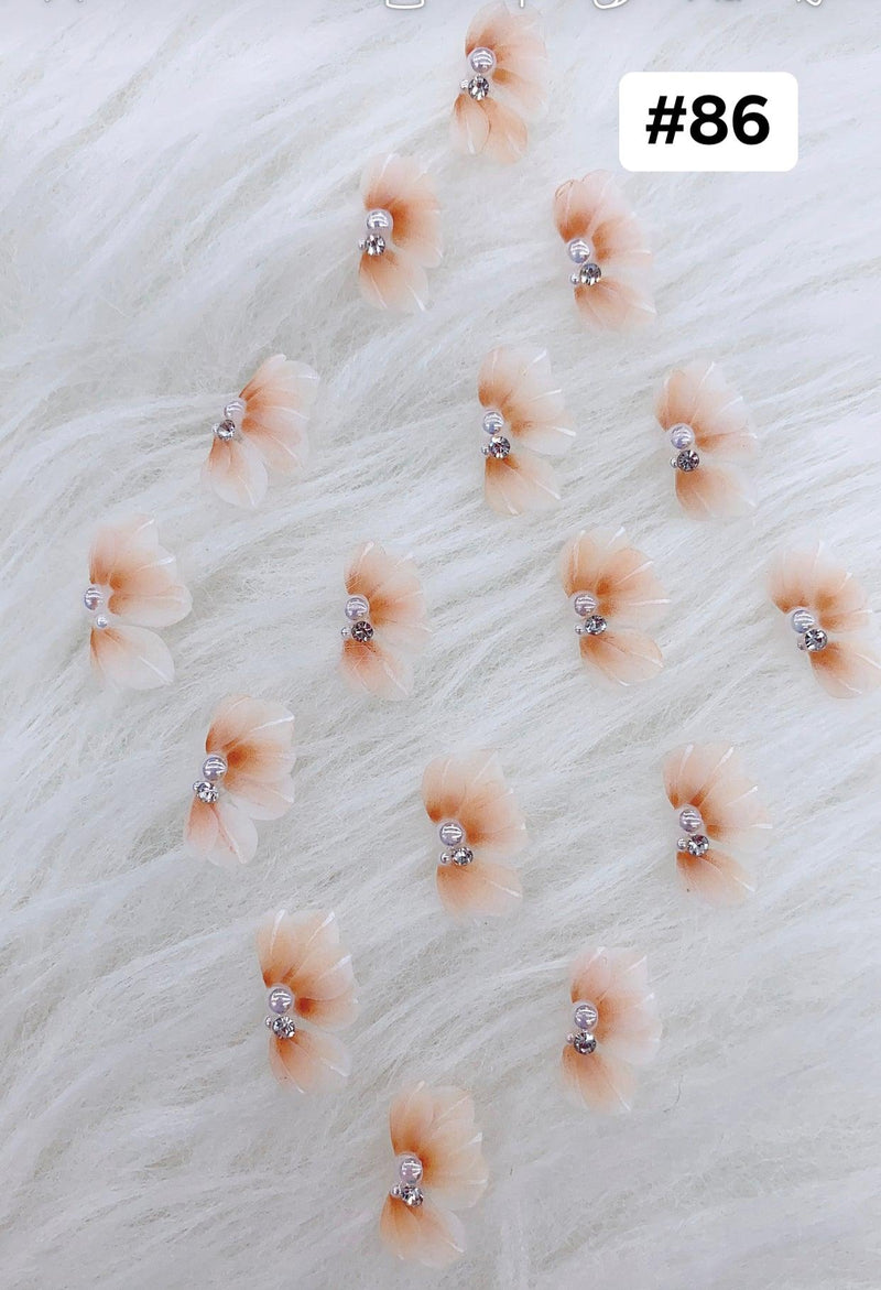 Handmade Nail 3D Flower (#081 - #090) - Angelina Nail Supply NYC