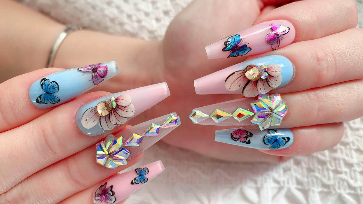 Handmade Nail 3D Flower (#101 - #110) - Angelina Nail Supply NYC