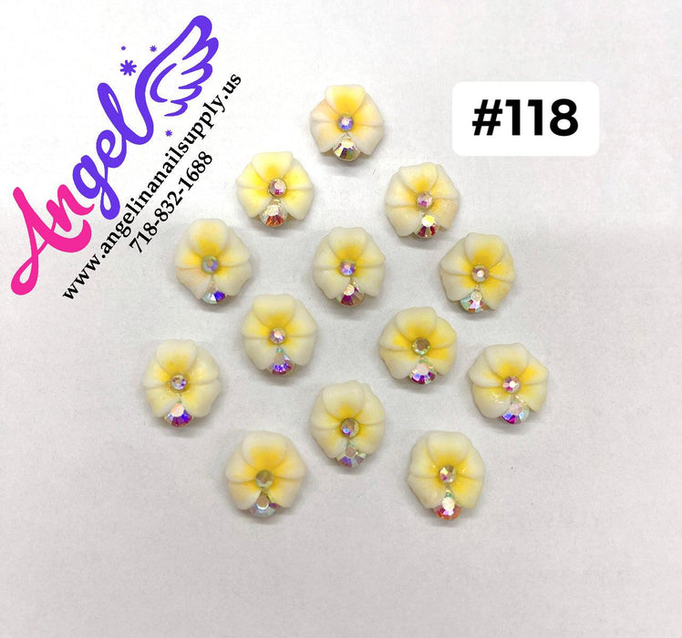 Handmade Nail 3D Flower (#111 - #120) - Angelina Nail Supply NYC