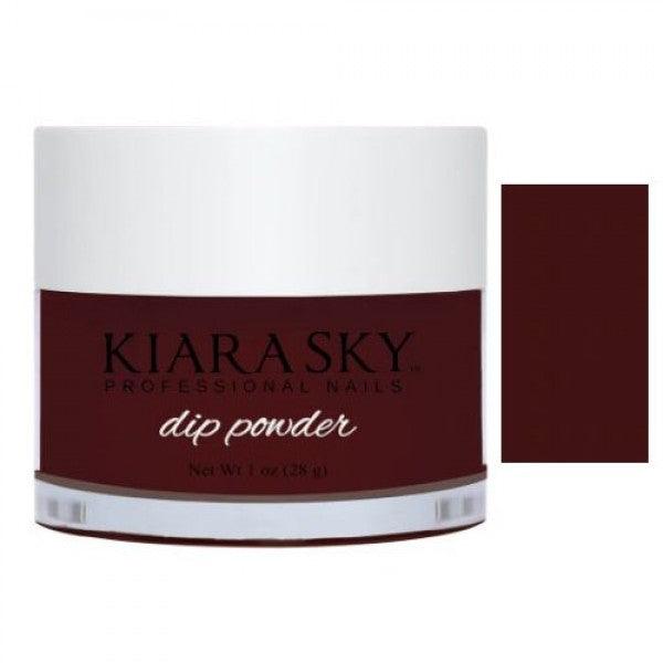 KIARA SKY DIP POWDER D545 RIYALISTIC MAROON - Angelina Nail Supply NYC