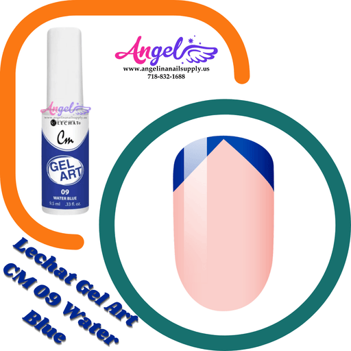 Lechat Gel Art CM 09 Water Blue - Angelina Nail Supply NYC