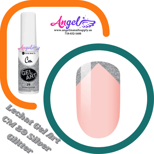 Lechat Gel Art CM 29 Silver Glitter - Angelina Nail Supply NYC