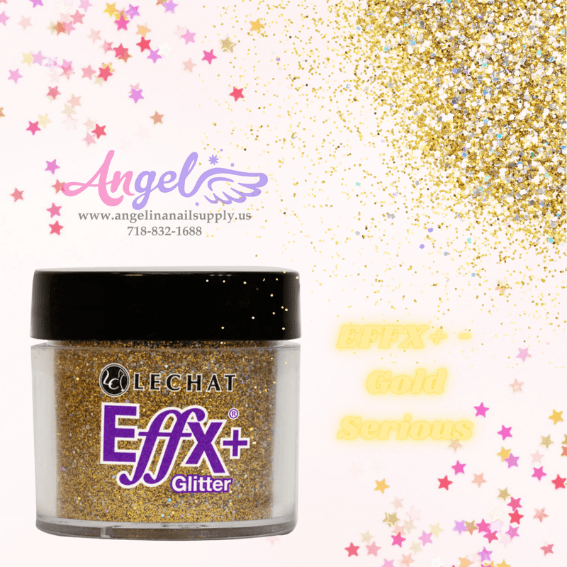 Lechat Glitter EFFX+-14 Gold Serious - Angelina Nail Supply NYC