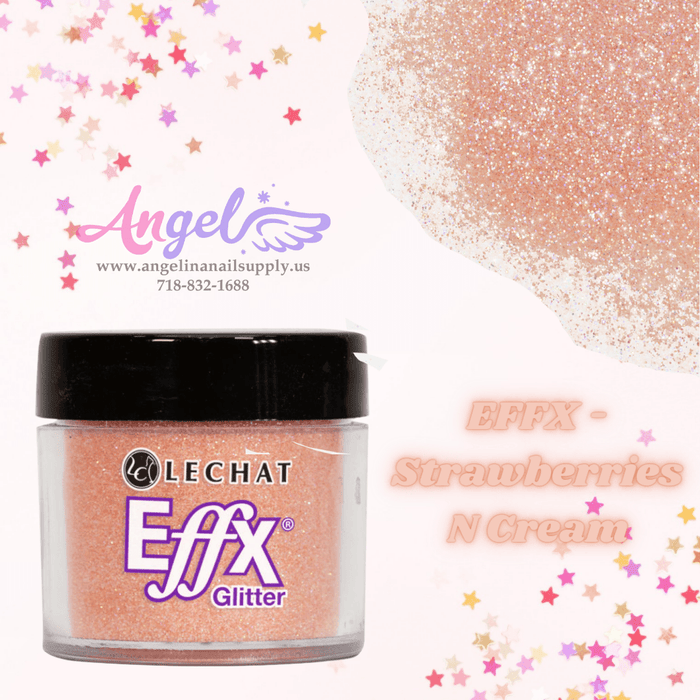 Lechat Glitter EFFX-55 Strawberries N Cream - Angelina Nail Supply NYC