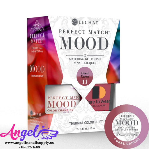 Lechat Mood Gel Duo 11 Coral Caress - Angelina Nail Supply NYC