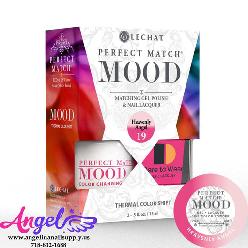 Lechat Mood Gel Duo 19 Heavenly Angel - Angelina Nail Supply NYC