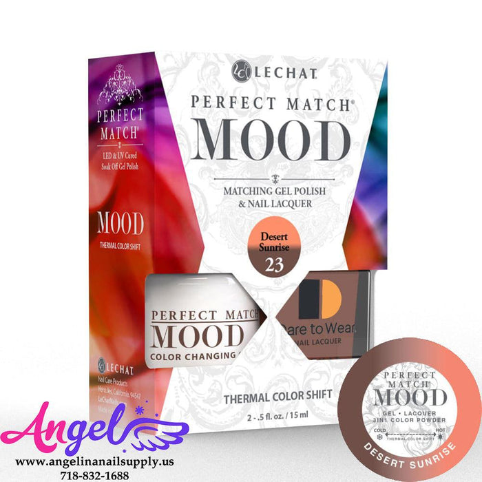 Lechat Mood Gel Duo 23 Desert Sunrise - Angelina Nail Supply NYC