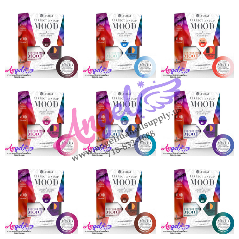 Lechat Mood Gel Duo Full Set 72 Colors - Angelina Nail Supply NYC
