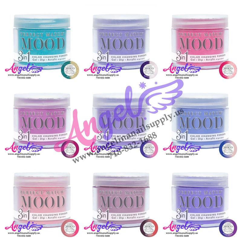 Lechat Mood Powder Full Set 72 Colors - Angelina Nail Supply NYC