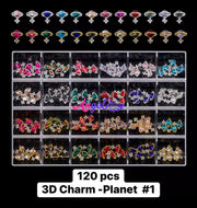 Nail Charm Big Box (120pcs) - Angelina Nail Supply NYC