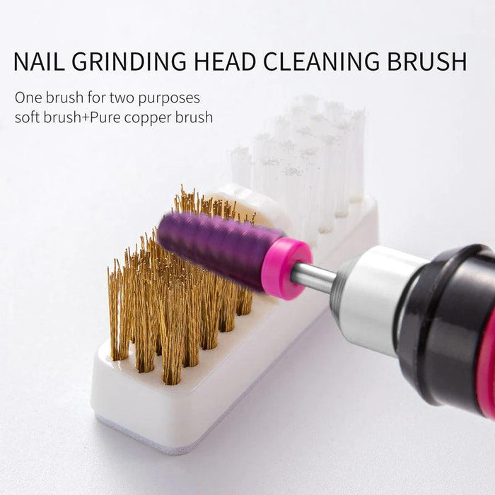 Nail Drill Bit - Metal Cleaning Brush - Angelina Nail Supply NYC