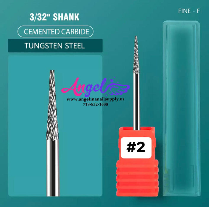 Nail Drill Bit - Metal Multi-Purpose Bit - 3/32 - Angelina Nail Supply NYC