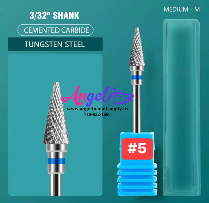 Nail Drill Bit - Metal Multi-Purpose Bit - 3/32 - Angelina Nail Supply NYC