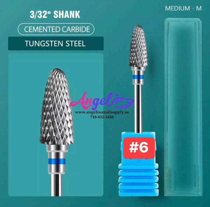 Nail Drill Bit - Metal Multi-Purpose Bit - 3/32 - Angelina Nail Supply NYC