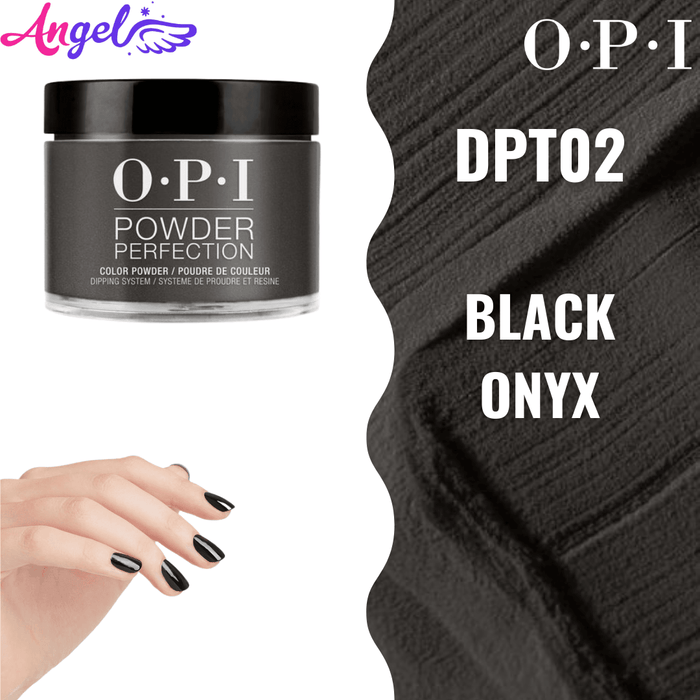 OPI Dip Powder DP T02 Black Onyx - Angelina Nail Supply NYC