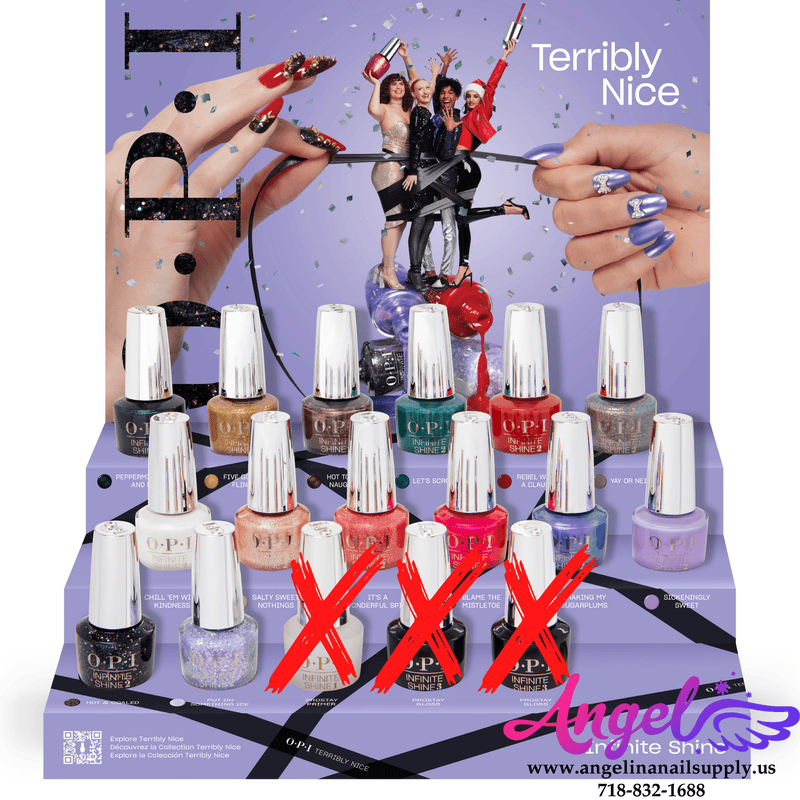 OPI Infinite Shine - Terribly Nice Collection 14 Colors Only | Holiday 2023 - Angelina Nail Supply NYC