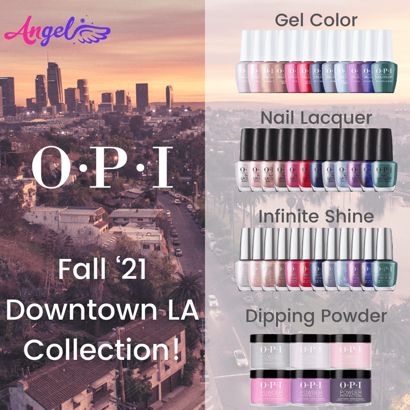 OPI Nail Lacquer - Downtown LA Collection 12 Colors | Fall 2021 - Angelina Nail Supply NYC