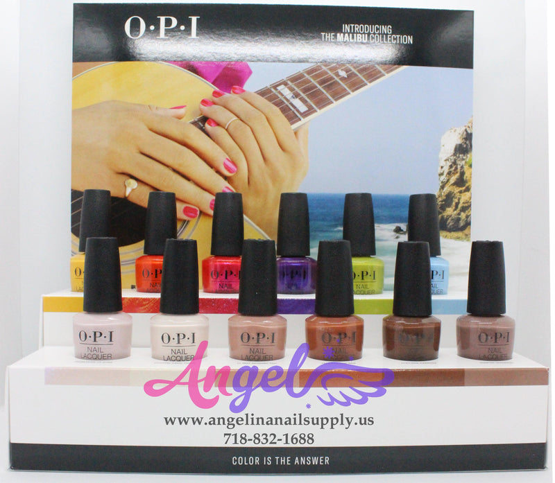 OPI Nail Lacquer - Malibu Collection 12 Colors | Summer 2021 - Angelina Nail Supply NYC