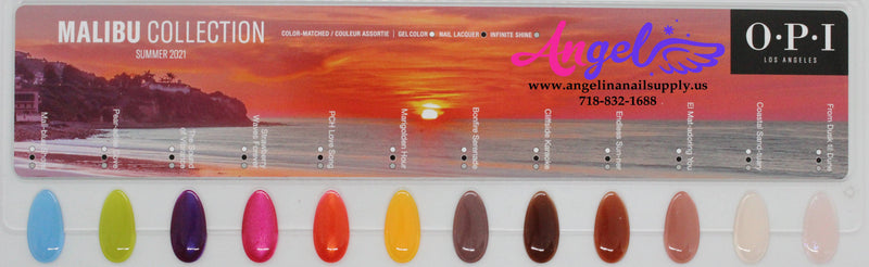 OPI Nail Lacquer - Malibu Collection 12 Colors | Summer 2021 - Angelina Nail Supply NYC