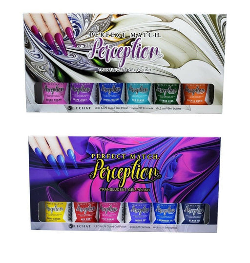 Perception Translucent Gel Complete Set - 01->12 | Perfect Match - Angelina Nail Supply NYC