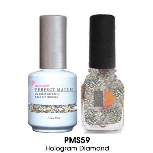 Perfect Match Gel Duo PMS 059 HOLOGRAM DIAMOND - Angelina Nail Supply NYC